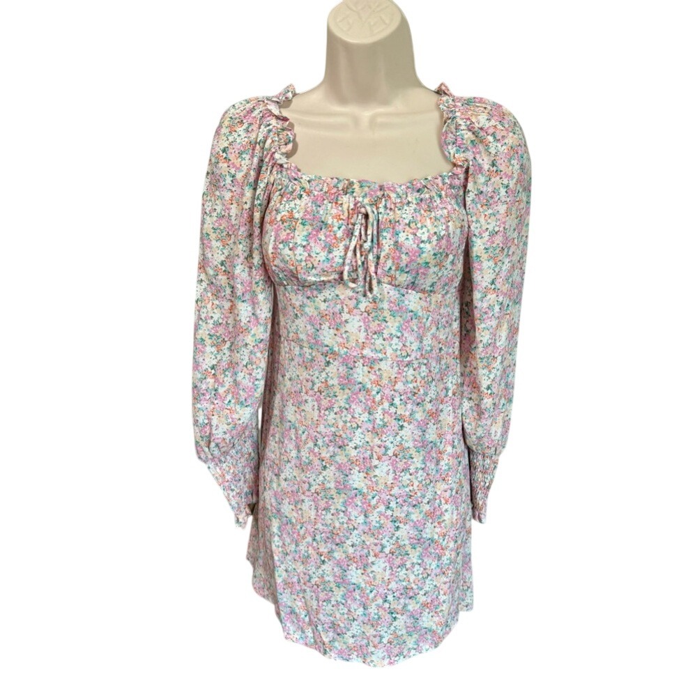 Faithfull the Brand Revolve Pastel Floral Dress Cottagecore Girl